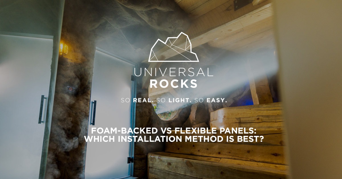 Faux rock panel installation by Universal Rocks