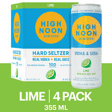 High Noon Lime 355ml 4PK