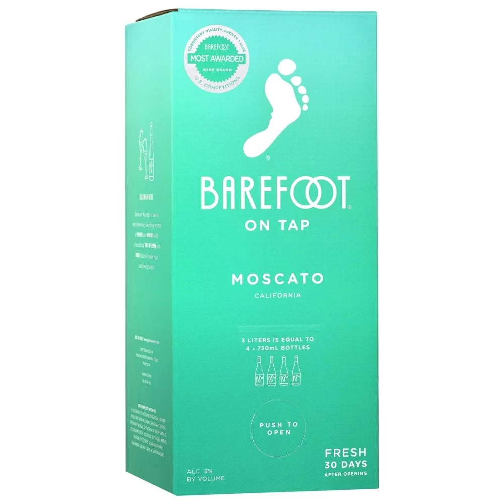 Barefoot Moscato Box 3L