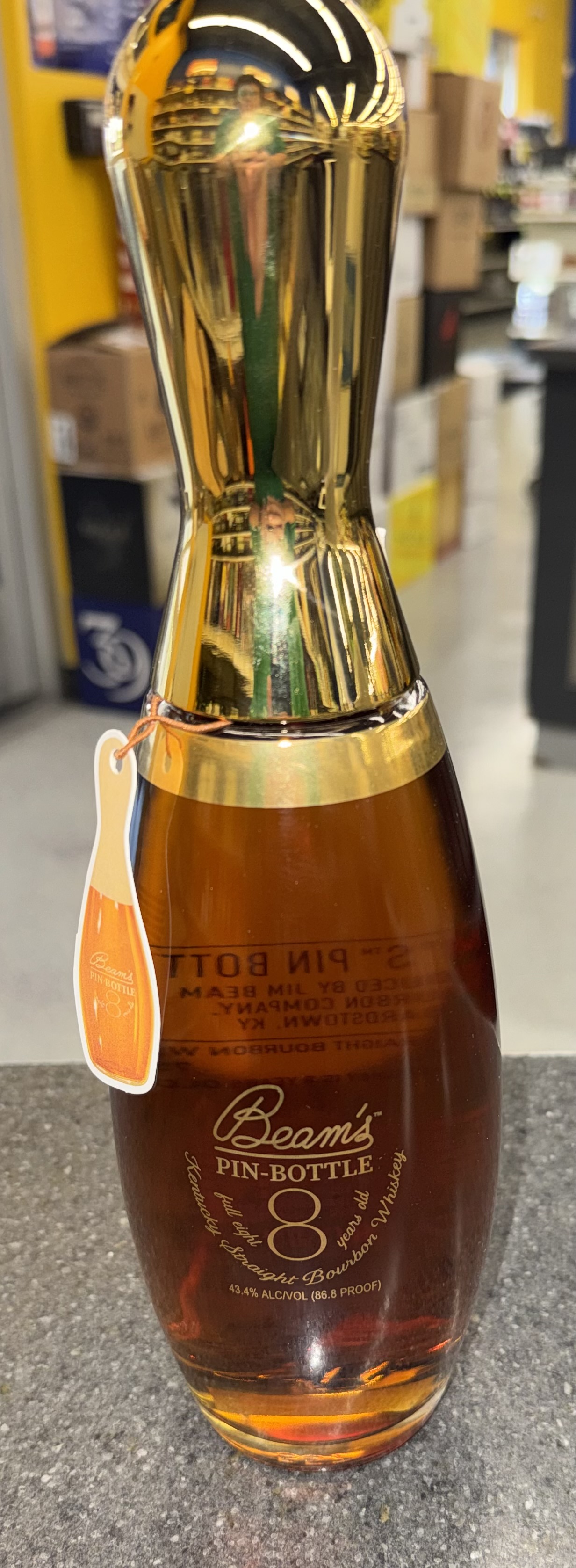 Jim Beam Pin Bottle 8YR 750ML