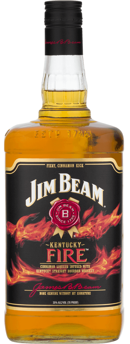 Jim Beam Kentucky Fire Bourbon Whiskey 1.75L