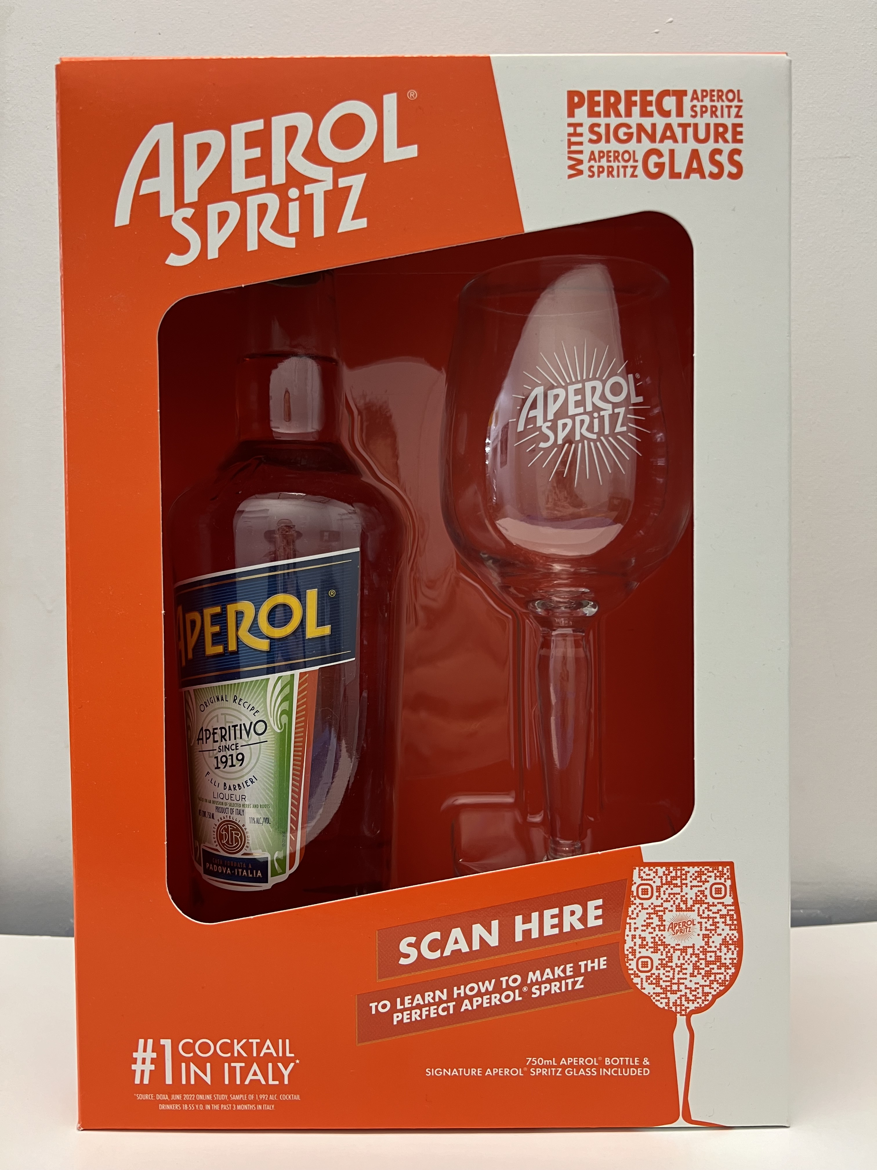 Aperol 750 W/Glass
