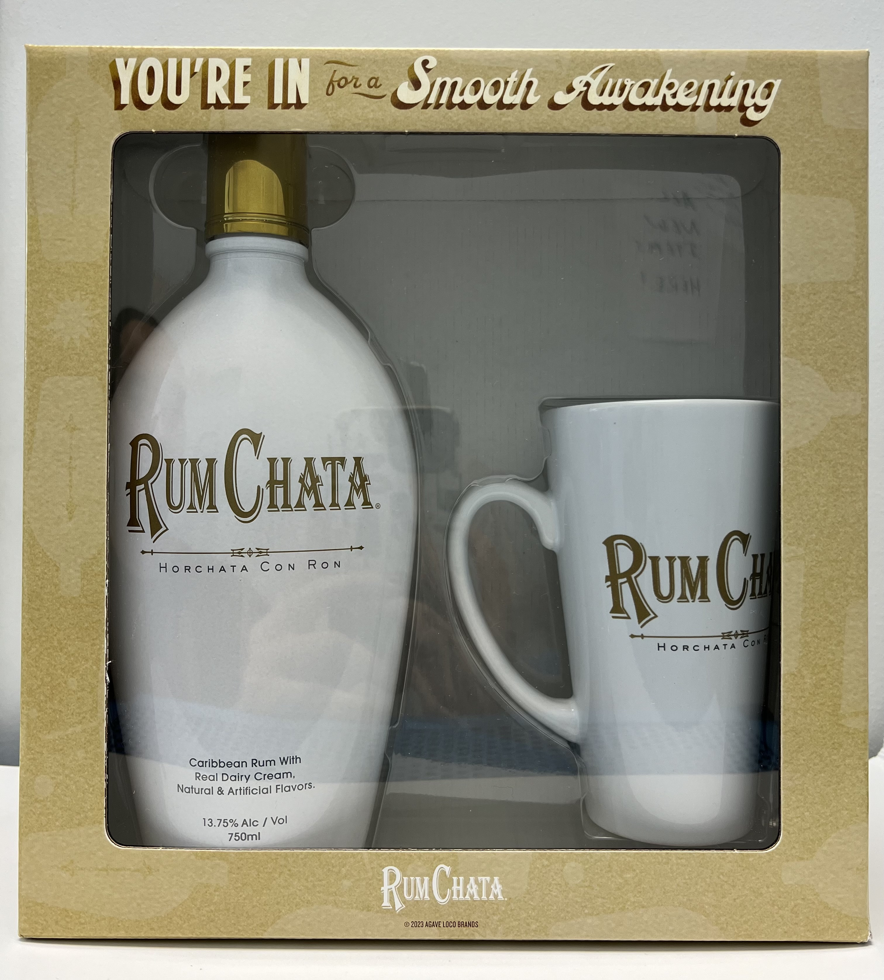 Rumchata Rum Cream Liqueur With Coffee Cup Gift Set 750ml