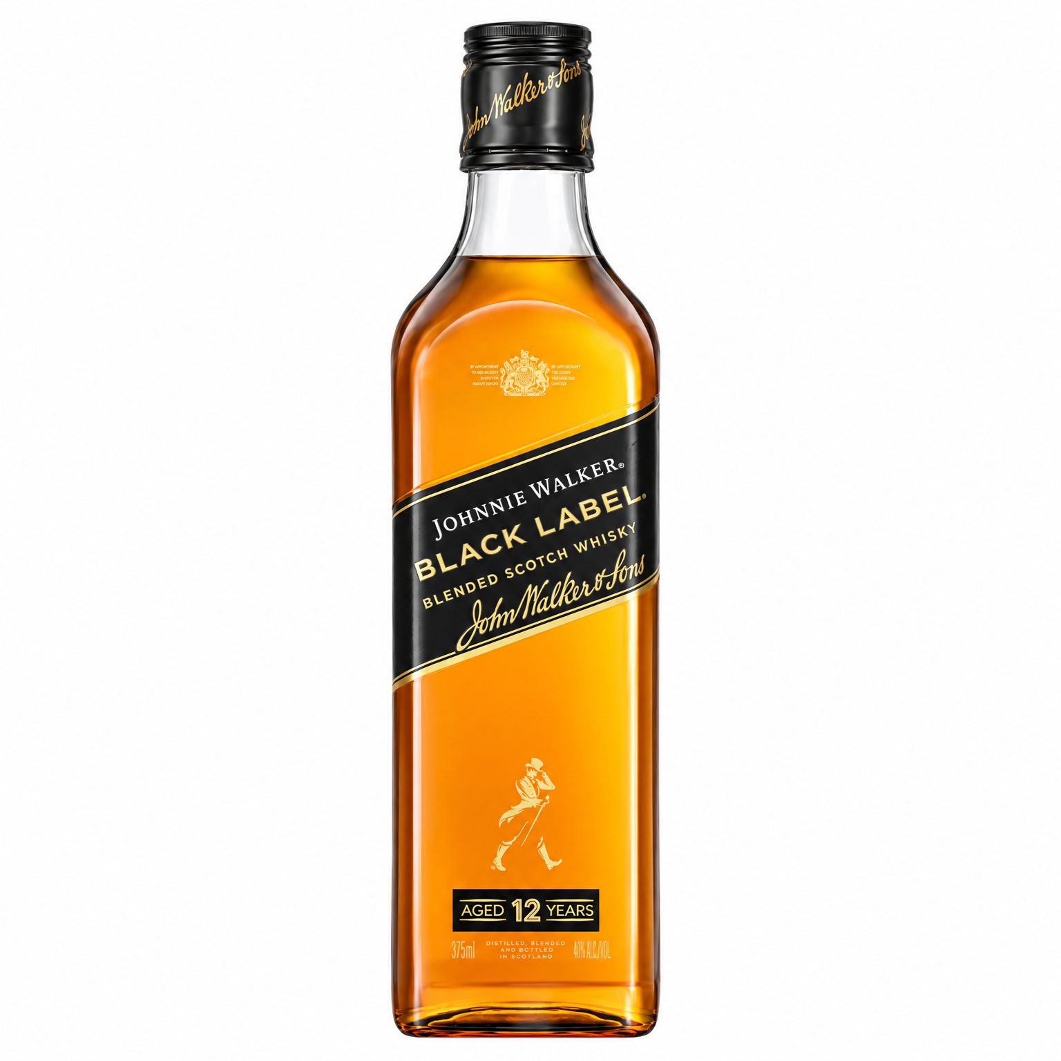 Johnnie Walker Black Label 12 Year Old Blended Scotch Whisky 375ml