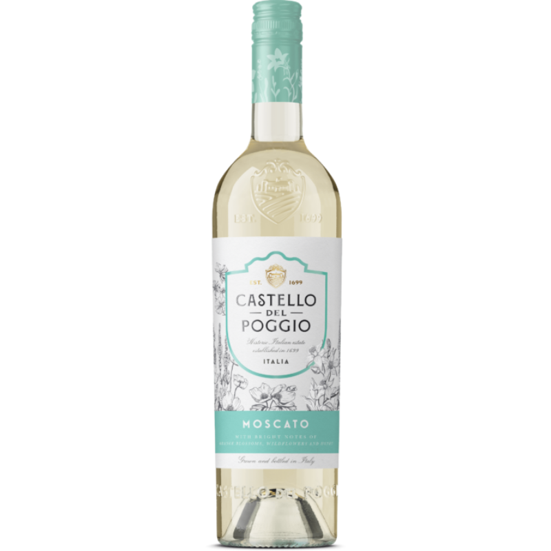Moscato D'asti 750ml Castello Del Poggio