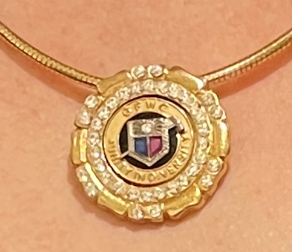 GFWC STATE PRESIDENTS PIN (conversion to pendant) $99