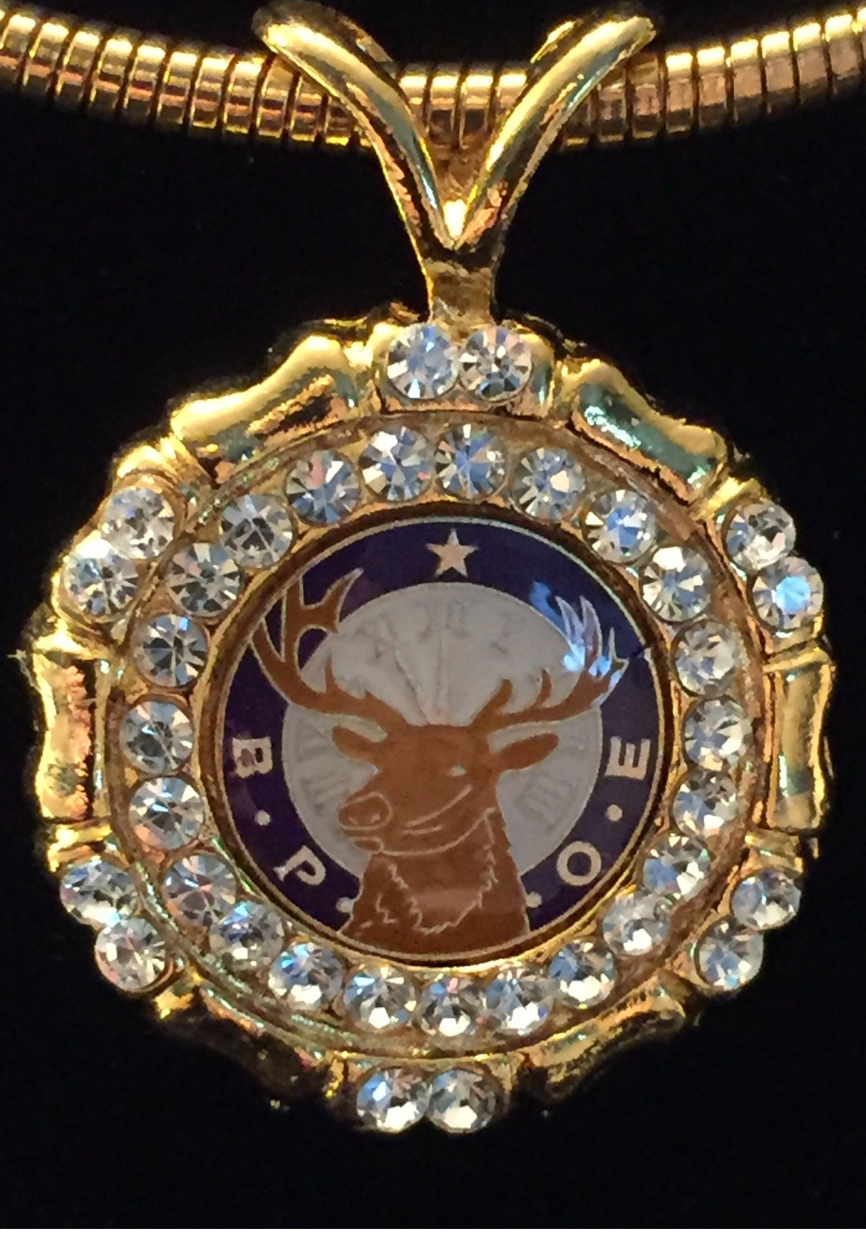 Elks 11th Hour  medallion and earring full set   $179
