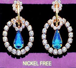 Crystal Teardrop earring set with Jayne Jackets