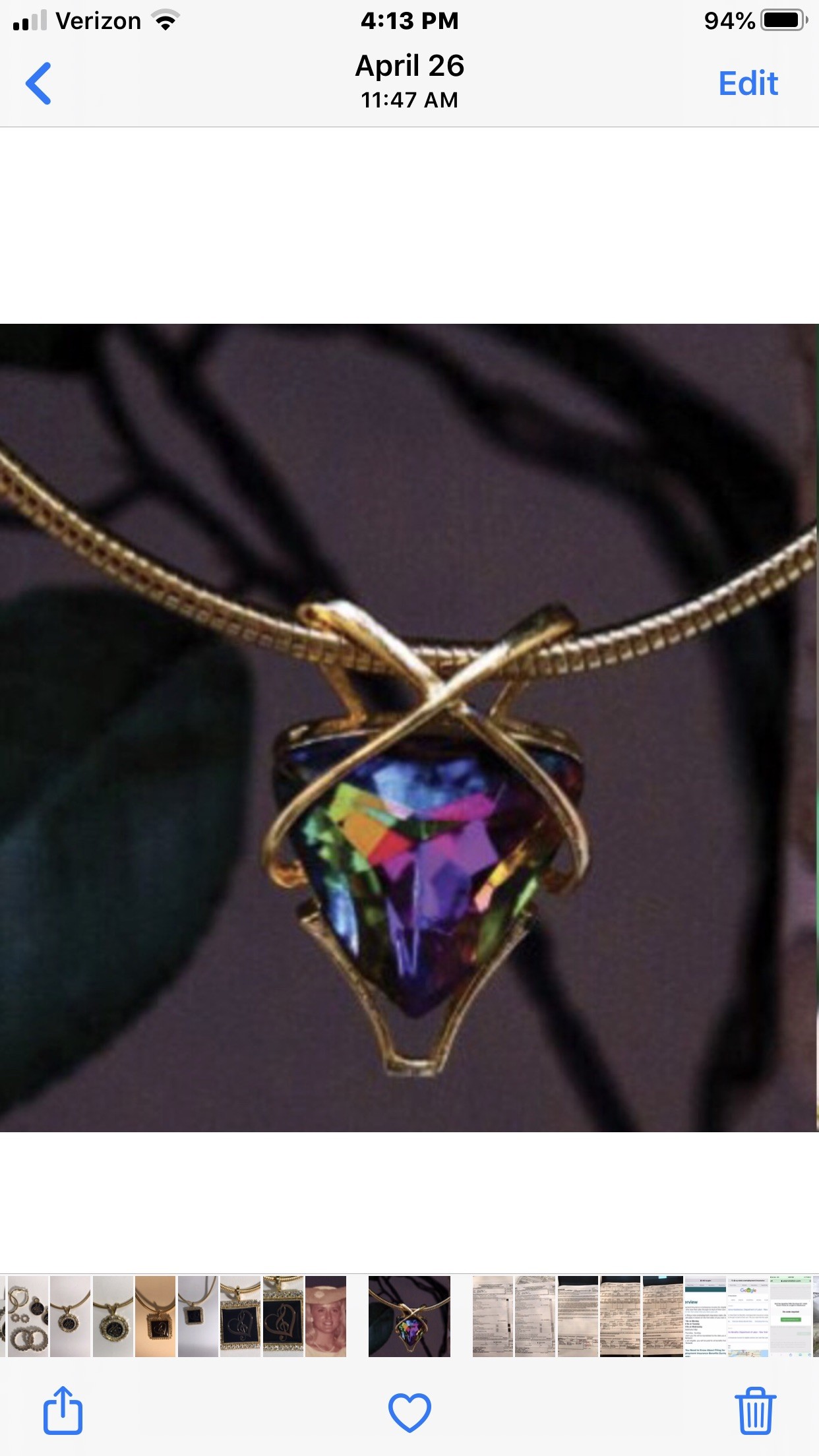 Volcano pendant $89  (pendant only)