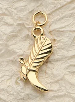 Large Cowboy Boot Charm Pair