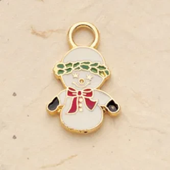 Snowman Charm Pair