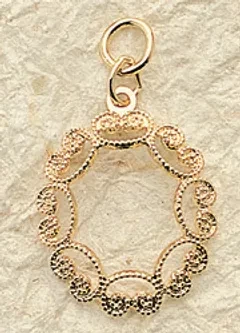 Oval Frame Charm  $28 (priced per pair)