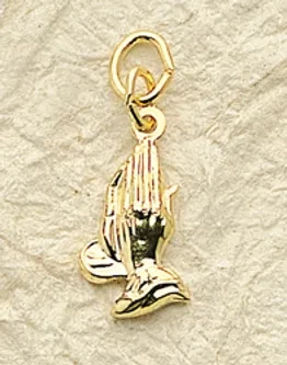 Praying Hands Charm Pair