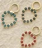 Tiny Crystal Heart Charms $28 (priced per pair)