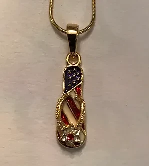 Patriotic Sandal Pendant