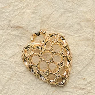 Peek-A-Boo Heart Charm Pair