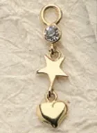 Dazzling Heart Charms 28.00 ( priced per pair)