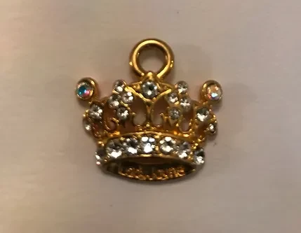 Crystal Crown Charm (priced per pair)