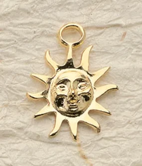 Large Sun Charm Pair