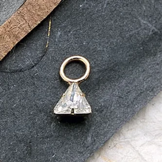 CZ Trillion Charm Pair  $28 (priced per pair)