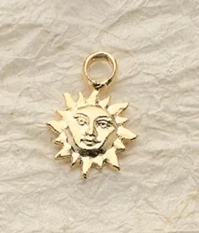 Small Sun Charm Pair