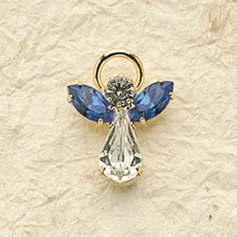 Crystal Angel Charm Pair