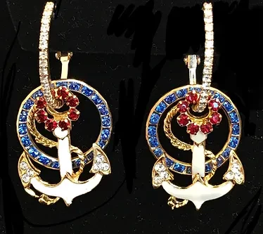 Patriotic Anchor Charm combo 99.00 priced per pair