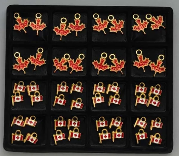 #47 Canadian Flag and Maple Leaf add-on tray