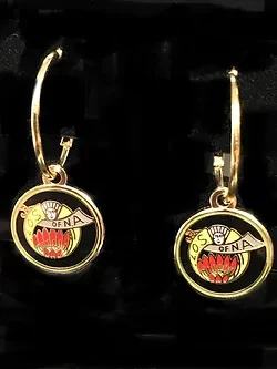 Ladies Oriental Shrine Logo and Hoops Set