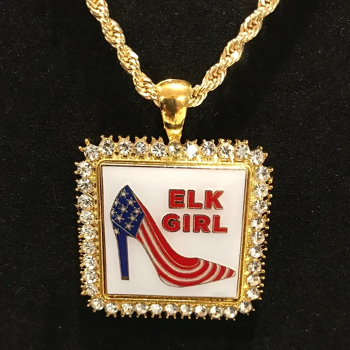 Elk Girl Medallion