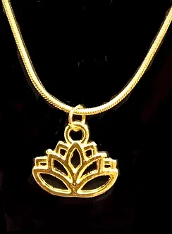 Ladies Oriental Lotus Charm