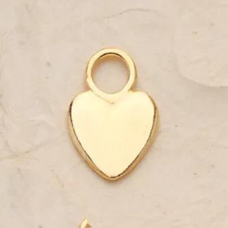 Polished Heart Charm Pair
