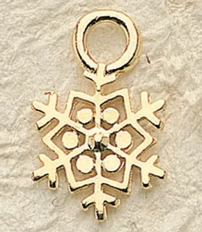 Snowflake Charm Pair