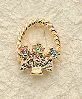 $24 Basket Charm Pair (reversible,  plain on other side) Great for Easter!