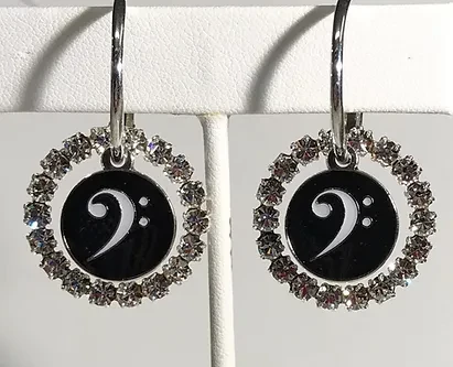 Bass Clef with Crystals Set $79