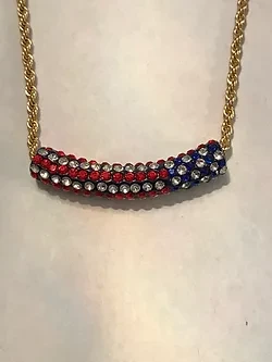 Crystal Flag Pendant