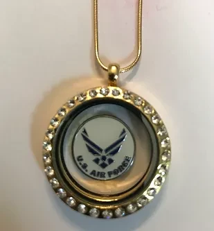Military Affiliation Crystal Locket