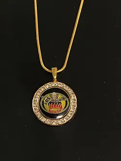 Ladies Oriental Shrine Small Crystal Pendant