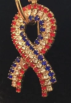 Patriotic Ribbon Pin