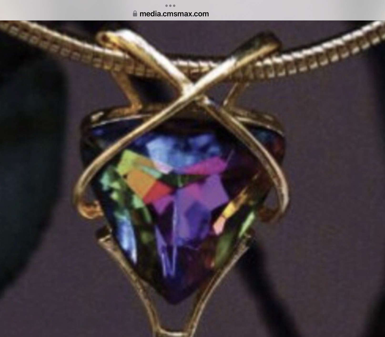 Volcano Crystal Pendant  $89.95