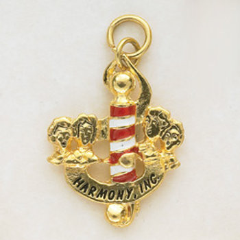 Harmony International Logo  Barbershop Charms $28.00 (priced per pair)