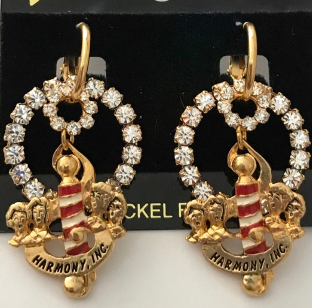 Harmony Inc. Barbershop Logo Earring Set