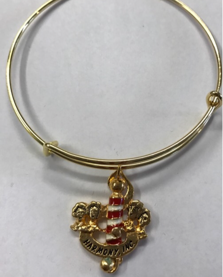 Harmony Inc. Barbershop Logo  Expandable Bracelet