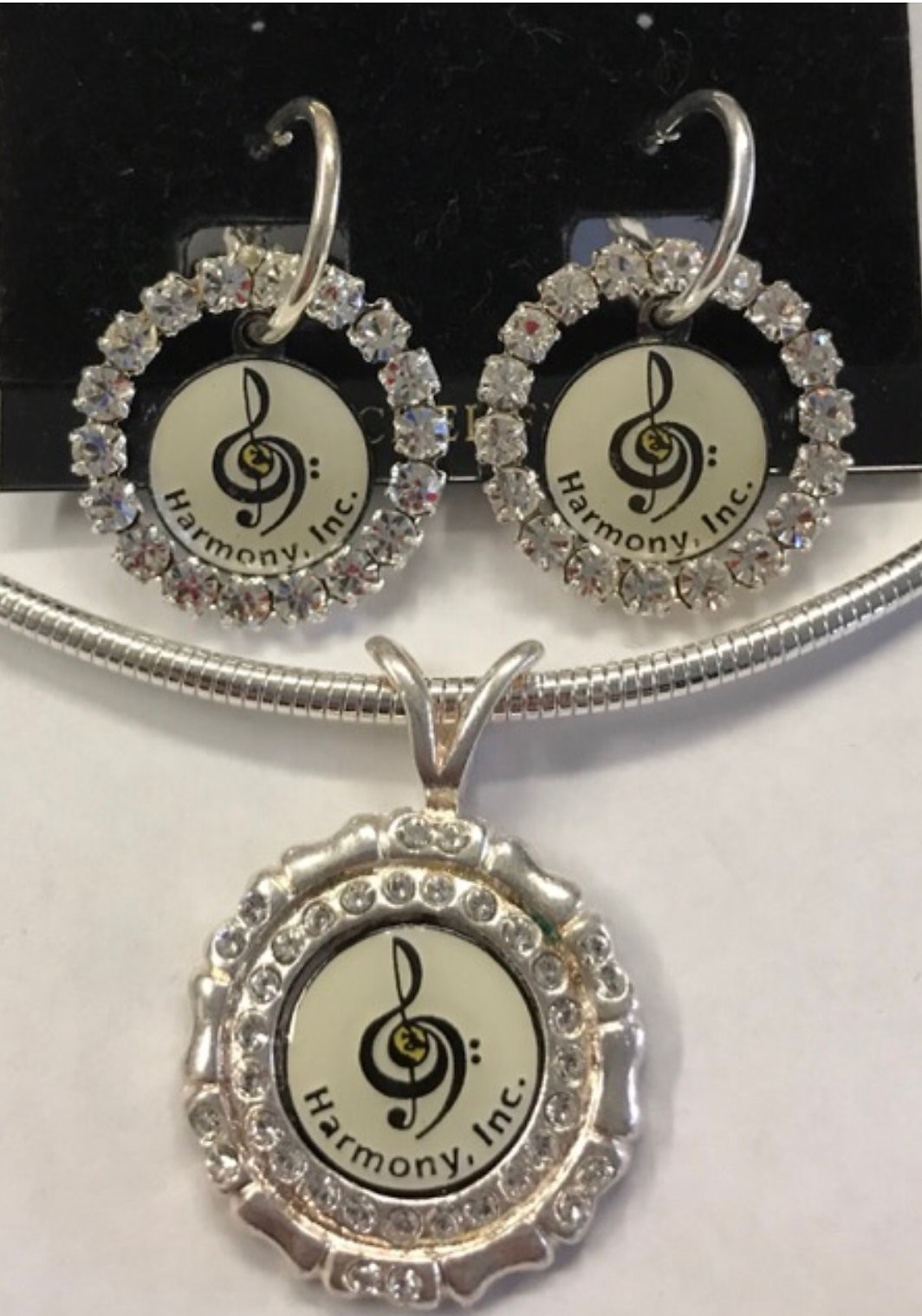 Harmony Inc. Full  Earring and Medallion Set