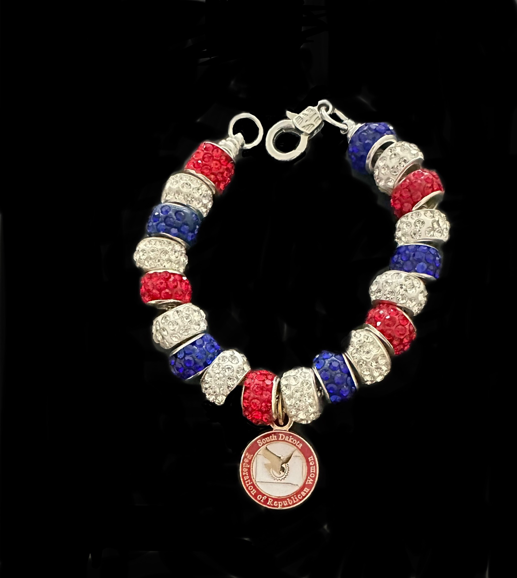 SDFRW Crystal bracelet w/twist off lobster clasp $199