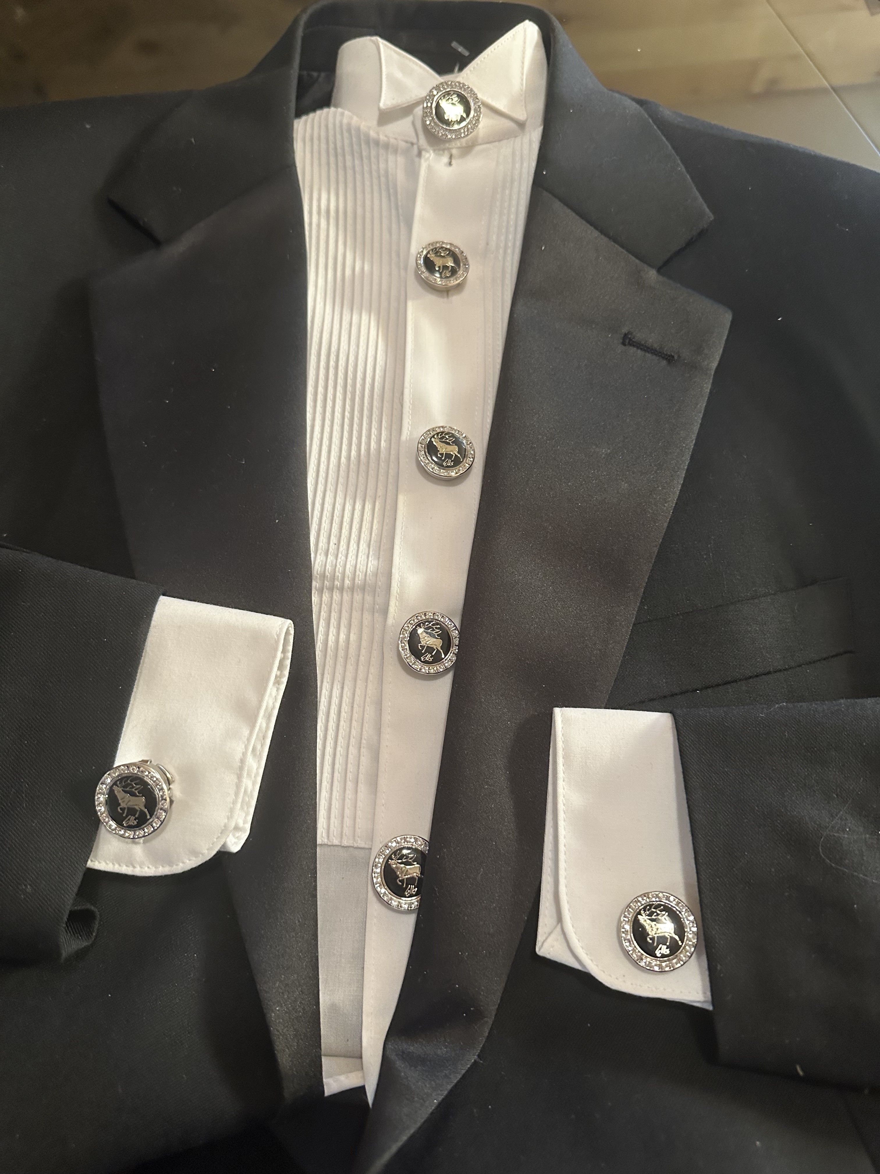 ELKS Crystal cufflinks $79 pair