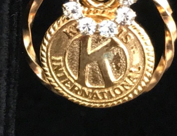 Kiwanis International Gold Charm Pair
