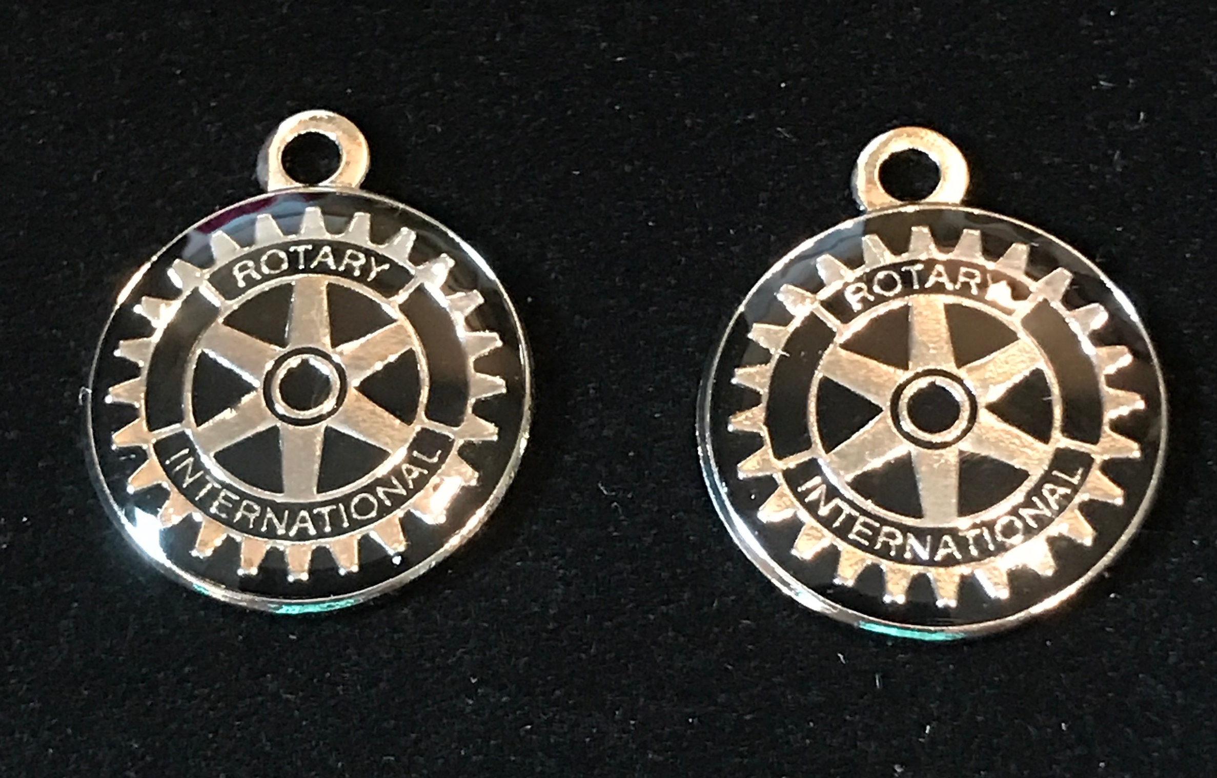 Rotary International Charm Pair