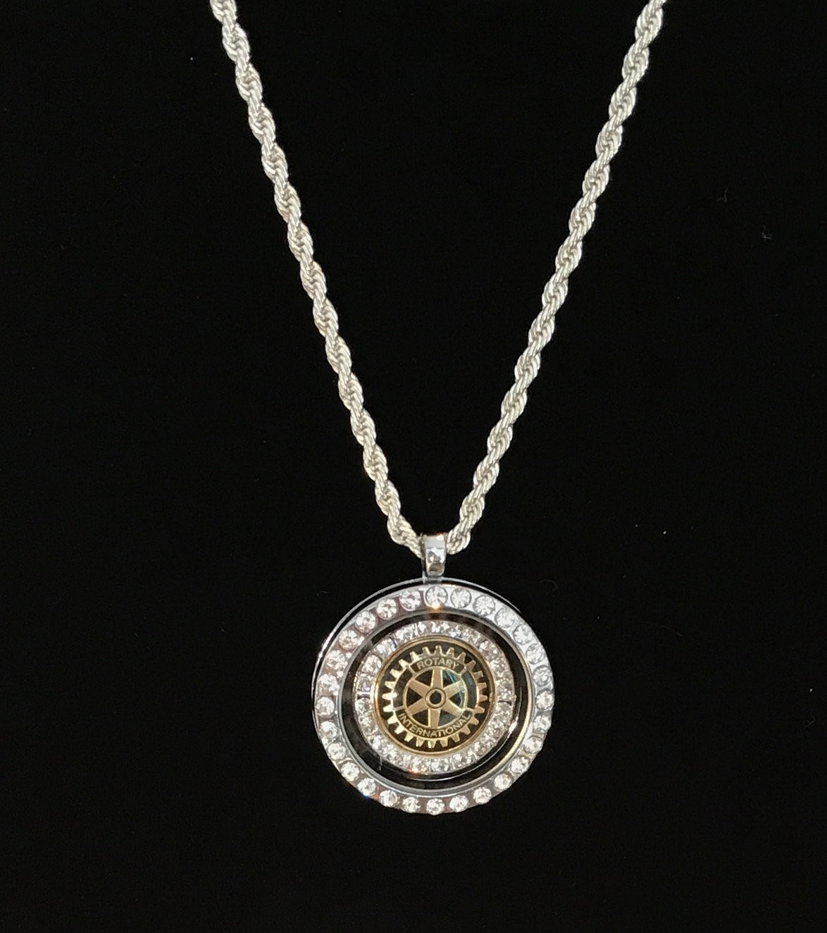 Rotary International Crystal Locket