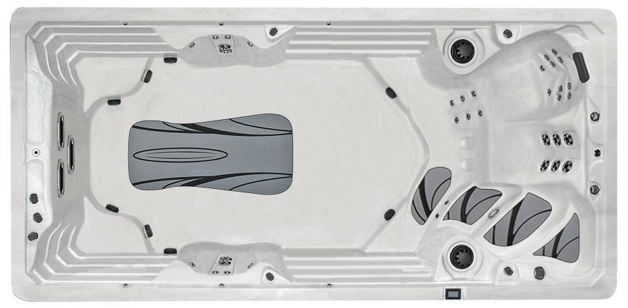 summit series swim spa with 3 water current jets